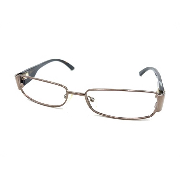 Gucci Brown Copper Rectangle Eyeglasses Frames 53-15 135 Italy Designer Fashion - Picture 8 of 12